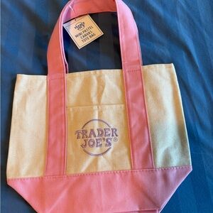 Trader Joe’s Mini Canvas Pastel Tote Bag